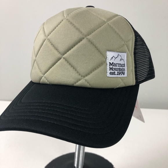 Marmot Quilted Winter Trucker Hat Mesh Cap NWT - Picture 6 of 9